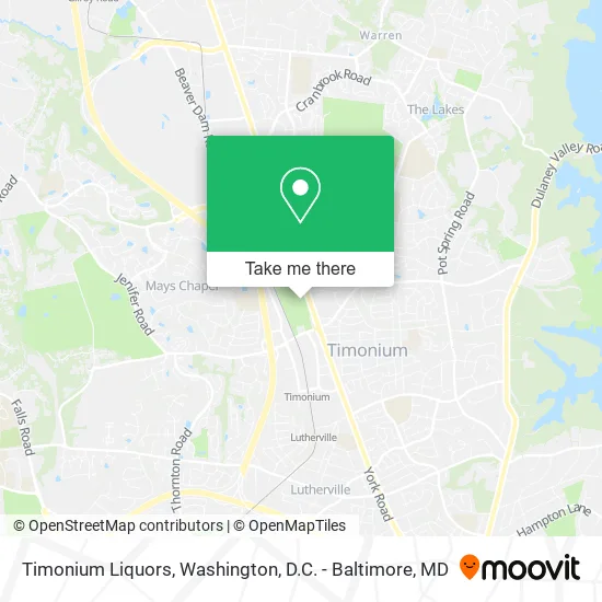 Timonium Liquors map