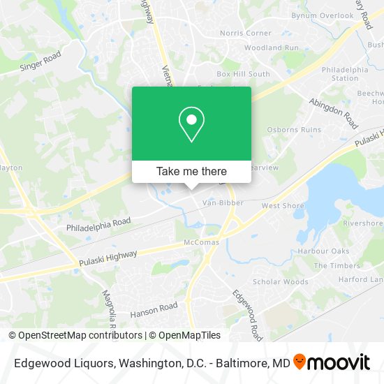 Mapa de Edgewood Liquors