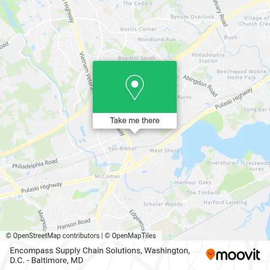 Encompass Supply Chain Solutions map