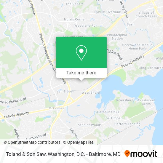 Mapa de Toland & Son Saw