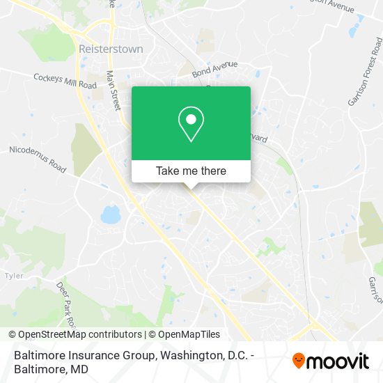 Mapa de Baltimore Insurance Group