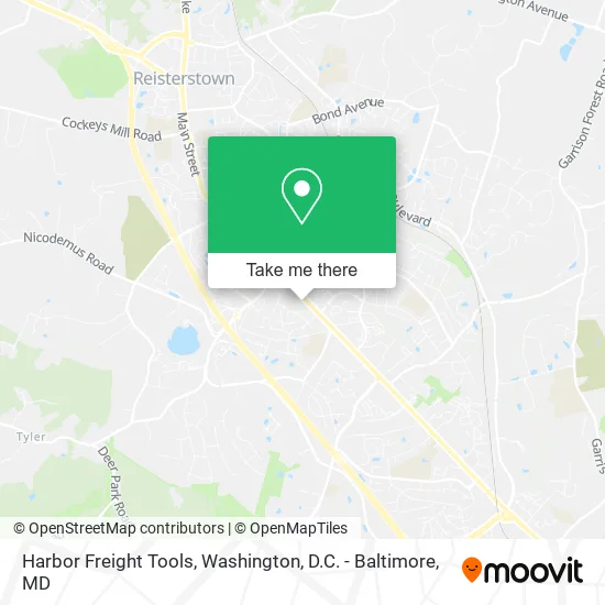 Harbor Freight Tools map
