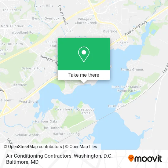 Air Conditioning Contractors map