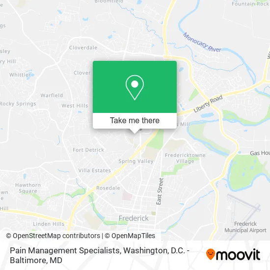 Mapa de Pain Management Specialists