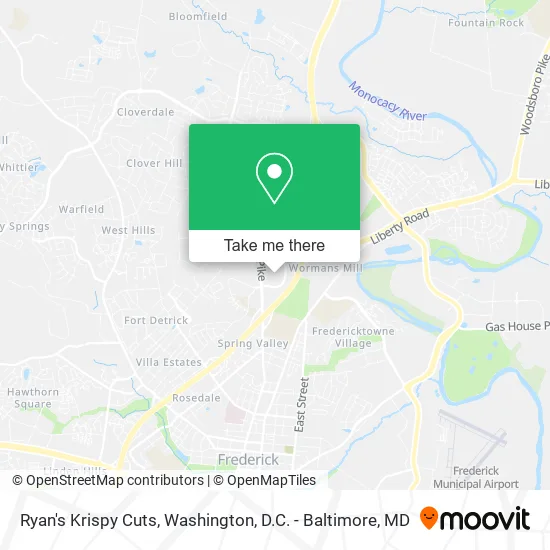 Mapa de Ryan's Krispy Cuts