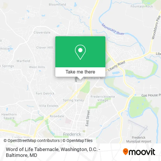 Mapa de Word of Life Tabernacle