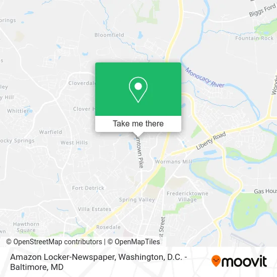 Amazon Locker-Newspaper map