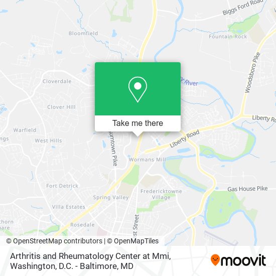 Arthritis and Rheumatology Center at Mmi map