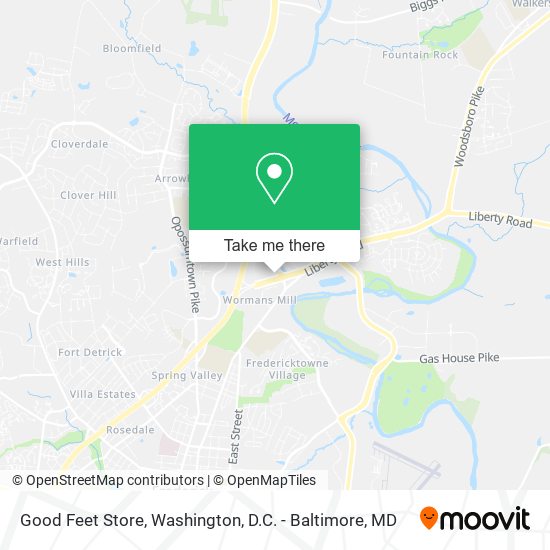 Good Feet Store map