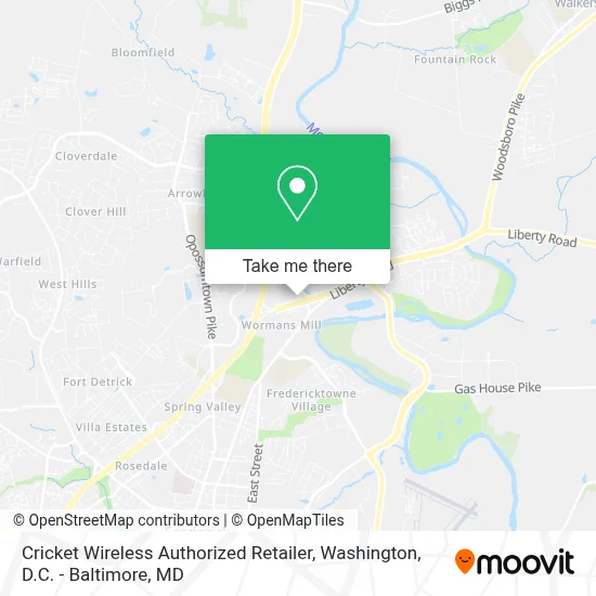 Cricket Wireless Authorized Retailer map