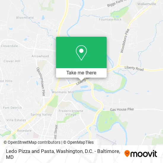 Mapa de Ledo Pizza and Pasta