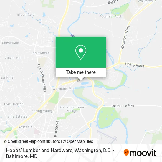 Mapa de Hobbs' Lumber and Hardware