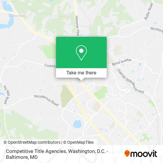 Competitive Title Agencies map