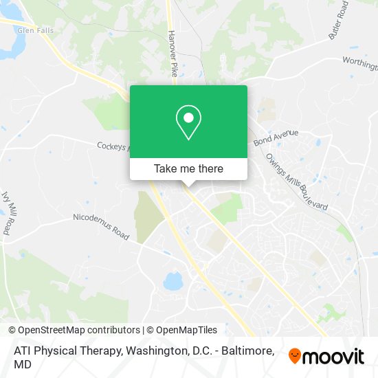 ATI Physical Therapy map