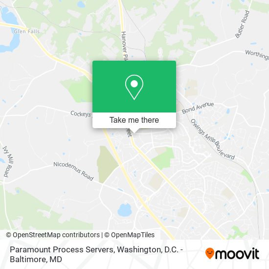 Paramount Process Servers map