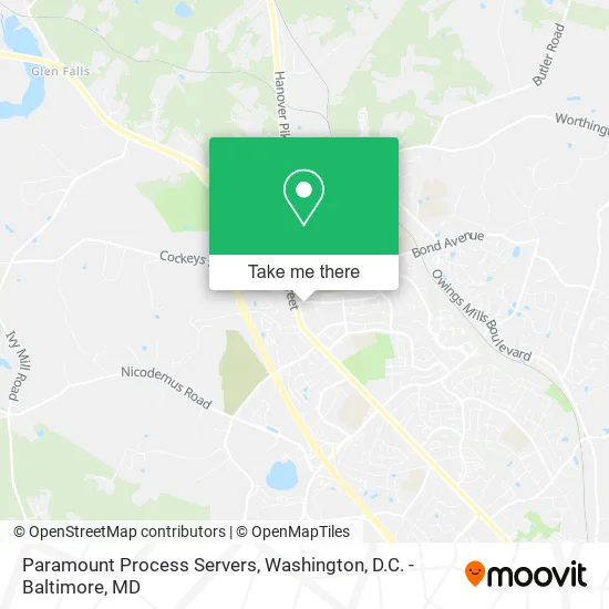 Paramount Process Servers map