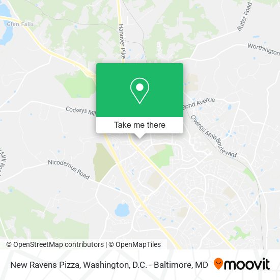 Mapa de New Ravens Pizza