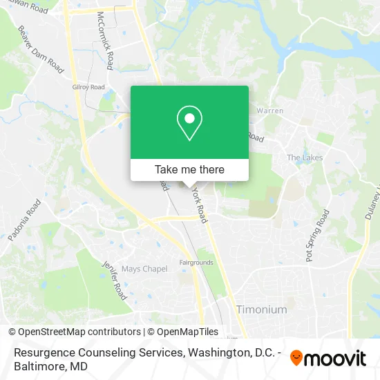 Resurgence Counseling Services map
