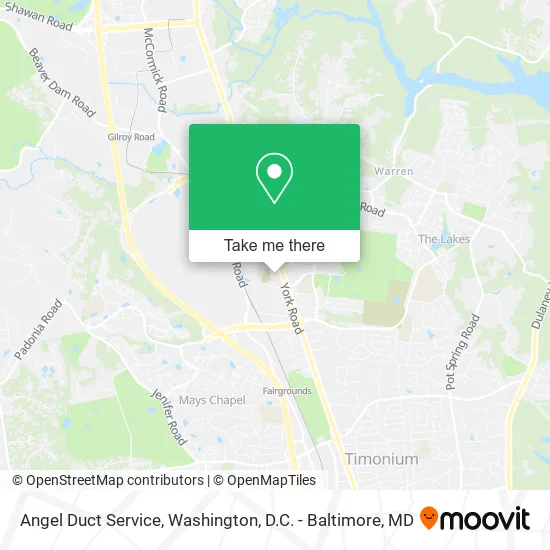 Angel Duct Service map