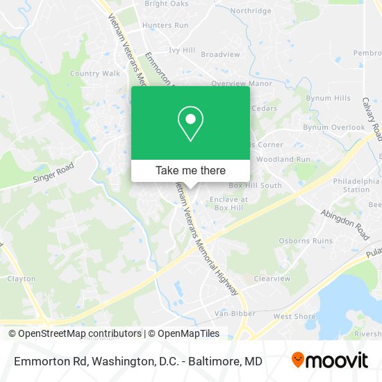 Emmorton Rd map