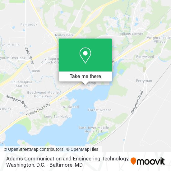 Adams Communication and Engineering Technology map