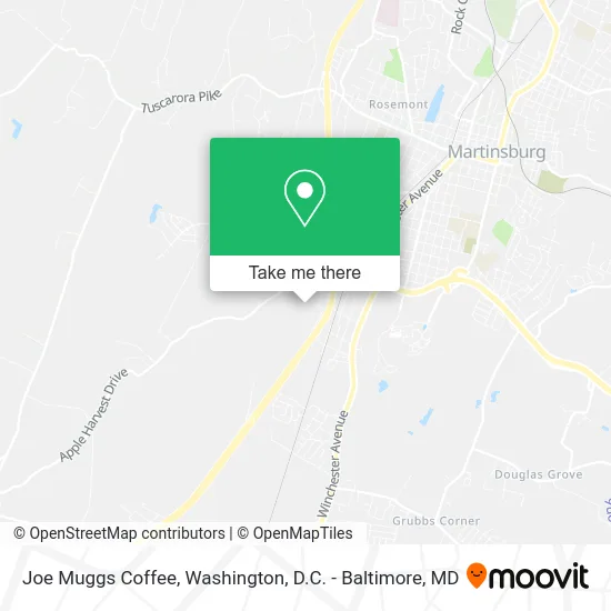 Joe Muggs Coffee map