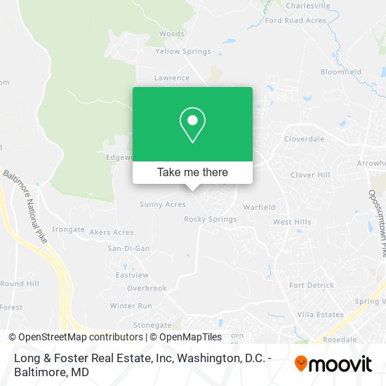 Mapa de Long & Foster Real Estate, Inc