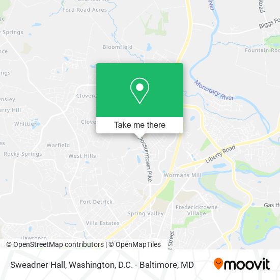 Mapa de Sweadner Hall