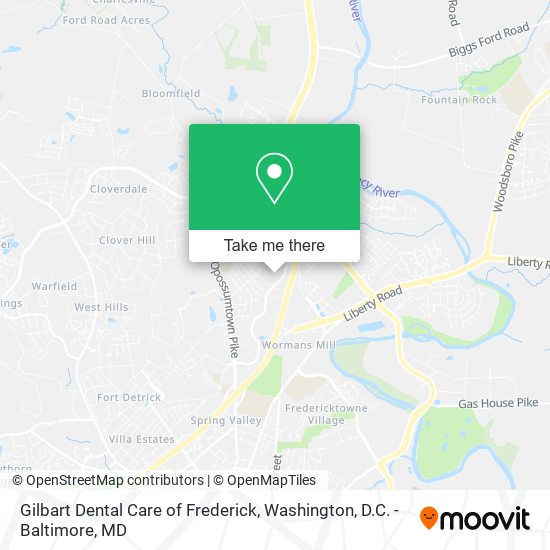 Mapa de Gilbart Dental Care of Frederick