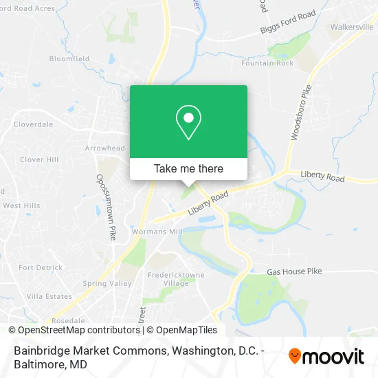 Mapa de Bainbridge Market Commons