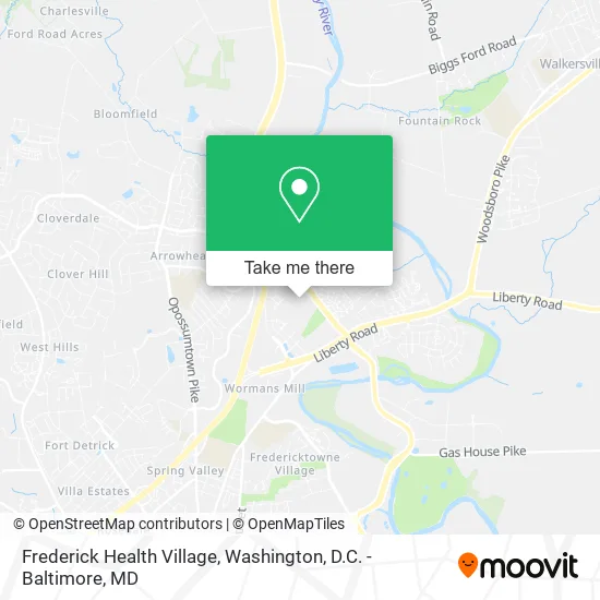 Frederick Health Village map