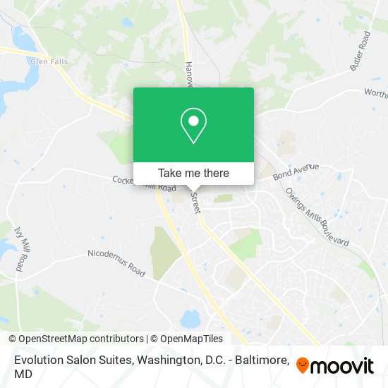 Evolution Salon Suites map