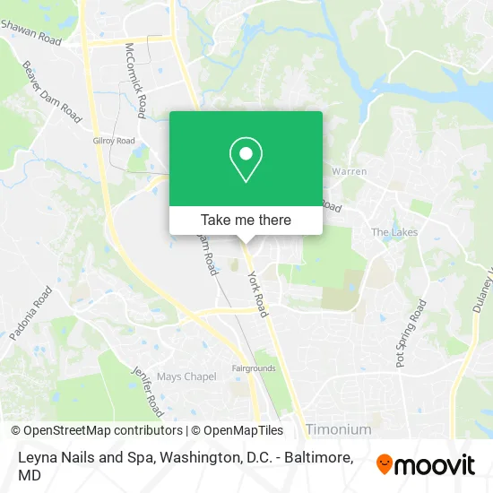 Leyna Nails and Spa map