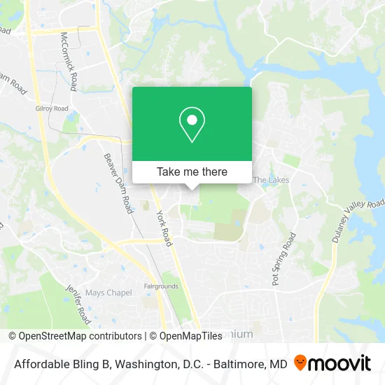 Affordable Bling B map