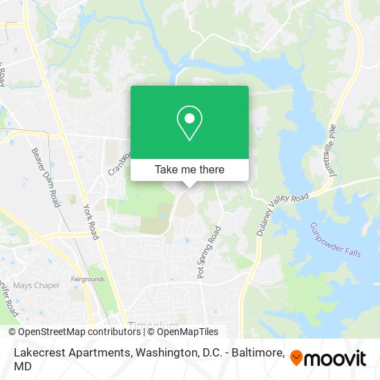 Lakecrest Apartments map