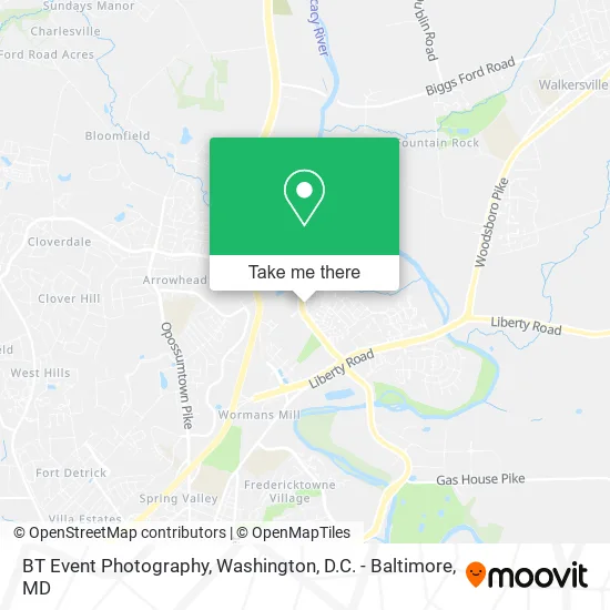 BT Event Photography map