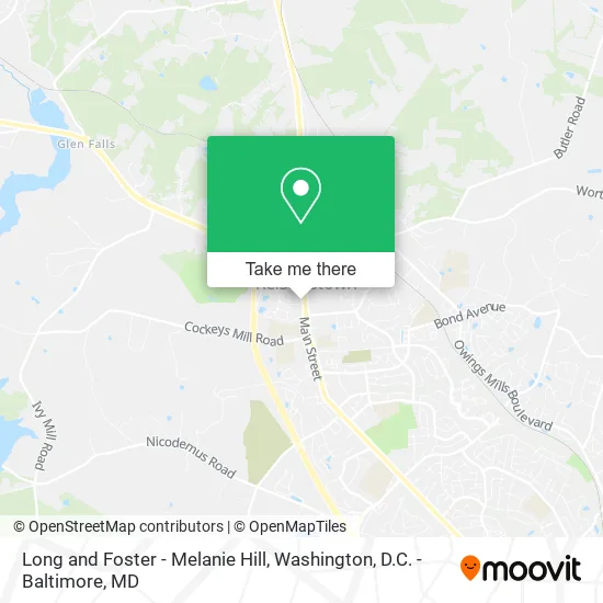 Long and Foster - Melanie Hill map