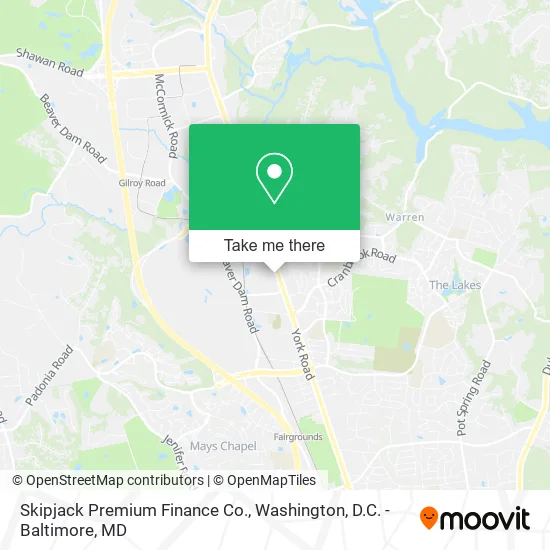 Skipjack Premium Finance Co. map