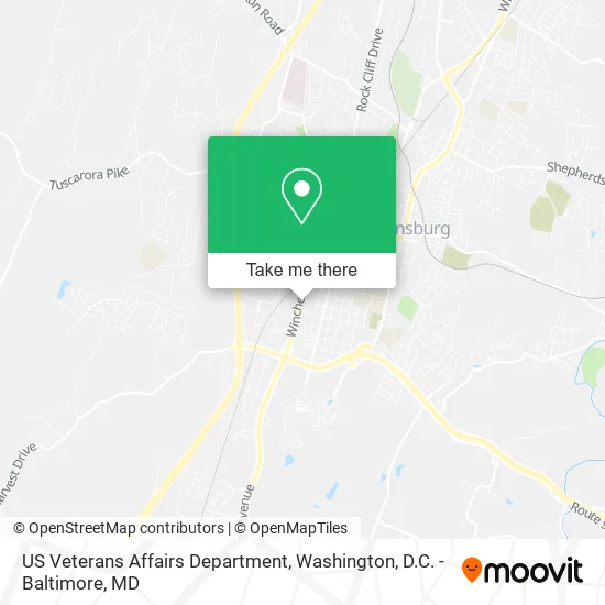 US Veterans Affairs Department map