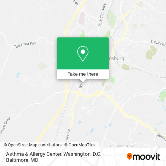 Asthma & Allergy Center map