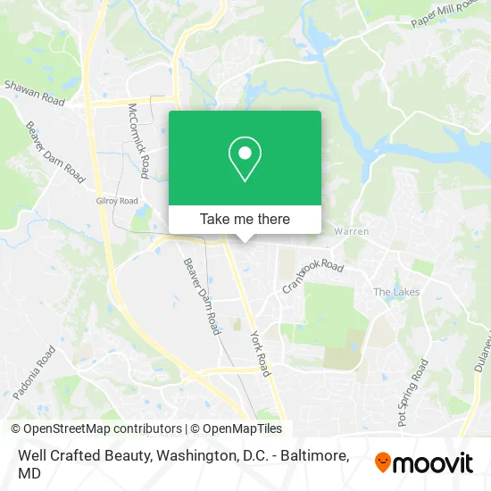 Well Crafted Beauty map