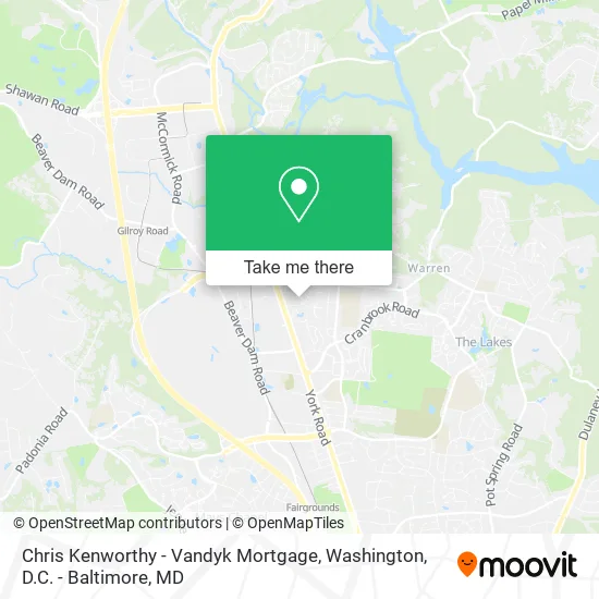 Mapa de Chris Kenworthy - Vandyk Mortgage