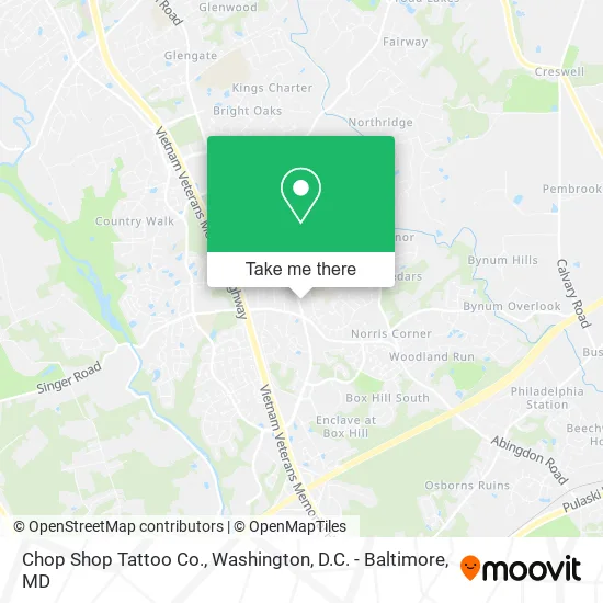 Chop Shop Tattoo Co. map