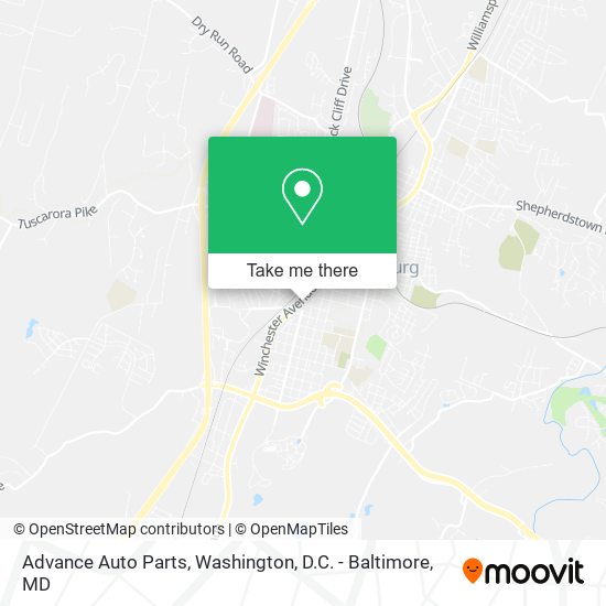 Advance Auto Parts map