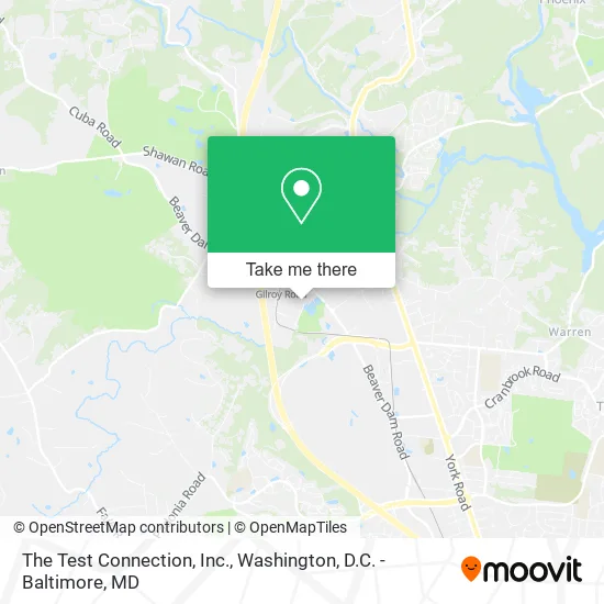 The Test Connection, Inc. map