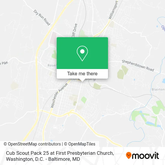 Cub Scout Pack 25 at First Presbyterian Church map