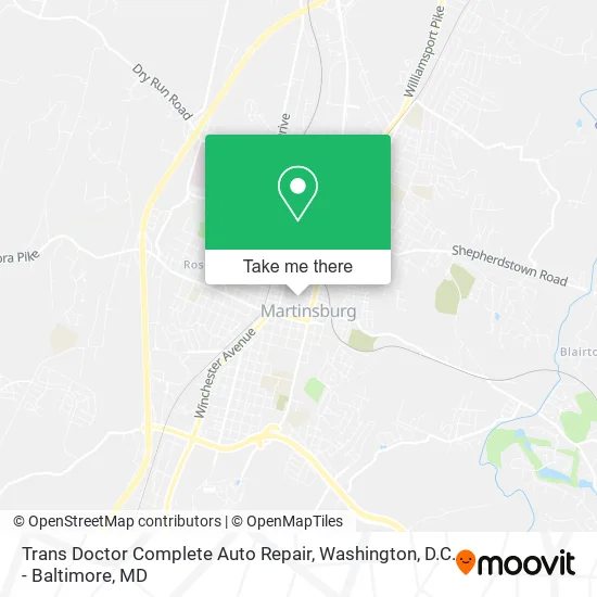 Trans Doctor Complete Auto Repair map