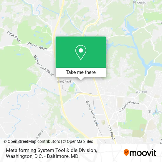 Metalforming System Tool & die Division map
