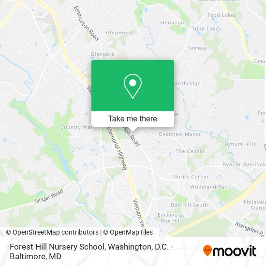 Mapa de Forest Hill Nursery School