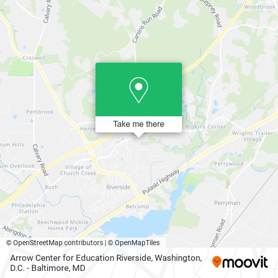 Arrow Center for Education Riverside map